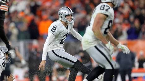 Kicker Daniel Carlson sorgt für den Sieg der Las Vegas Raiders