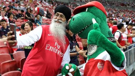 Das Gunnersaurus hat bei den Arsenal-Fans längst Kultstatus