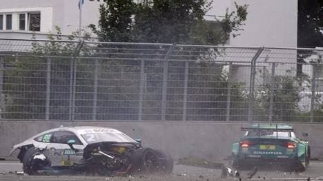 Heftiger Crash von Gary Paffett und Mike Rockenfeller am Norisring