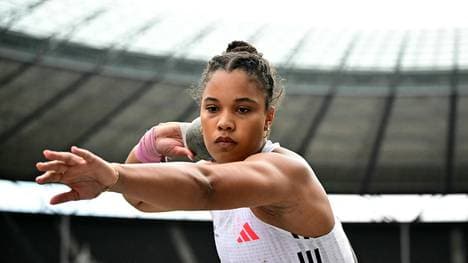 Yemisi Ogunleye beim ISTAF in Berlin