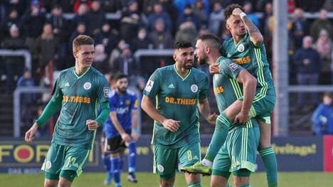 Der FC Homburg will auch beim VfR Aalen jubeln