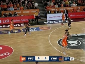 Die BBL-Highlights der Basketball-Partie RASTA Vechta - NINERS Chemnitz im Video.