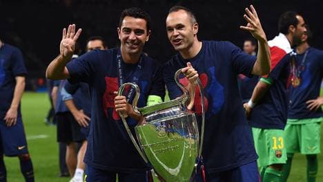 Xavi und Andres Iniesta - auf dem Platz stets ein absolutes Traum-Duo