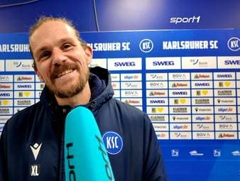 Mit seinem Traumtor gegen die Hertha sorgte Sebastian Jung vom Karlsruher SC für das Highlight des Spiels. Trotz der verpassten drei Punkte freut sich der Verteidiger über seinen Treffer – besonders wegen seines Nachwuchses.