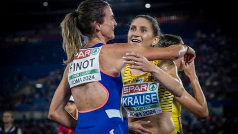 Gesa Krause erkennt den Sieg von Alice Finot an