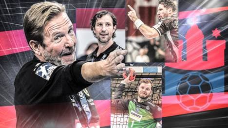 Trainer Martin Schwalb (l.) gewann 2013 mit dem HSV Handball die Champions League
