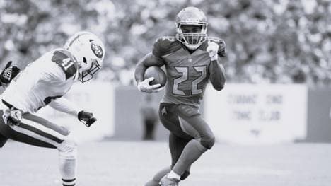 Doug Martin auf dem Spielfeld