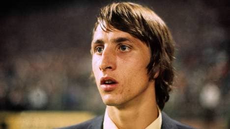 Der junge Johan Cruyff im Jahr 1972