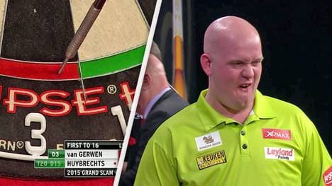 Michael van Gerwen jubelt über den Sieg beim Grand Slam of Darts