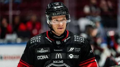 Maximilian Eisenmenger im Trikot der Malmö Redhawks