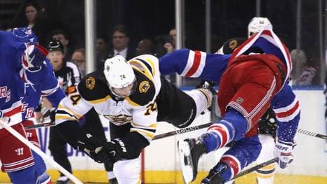 Zwischen den Boston Bruins und den New York Rangers geht es meist heiß her 
