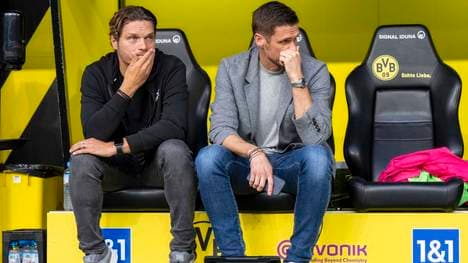 Dortmunds Trainer Edin Terzic und Sportdirektor Sebastian Kehl sind unter anderem für die Kader-Zusammenstellung zuständig