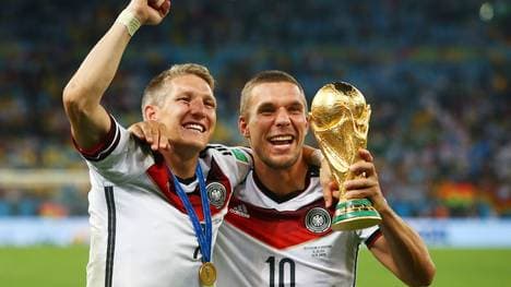 Bastian Schweinsteiger und Lukas Podolski