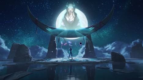 Aphelios wird im Zuge der Veröffentlichung von "Imperien der Aufgestiegenen" vom Nerf-Hammer getroffen