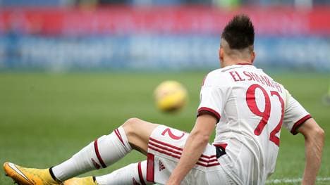 Stephan El Shaarawy vom AC Mailand auf dem Boden