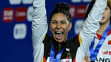 Anna Elendt nach ihrem WM-Triumph