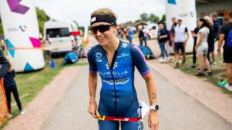 Josefine Rutkowski bei einem ihrer früheren Triathlons