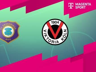 FC Erzgebirge Aue - FC Viktoria Köln: Tore und Highlights | 3. Liga