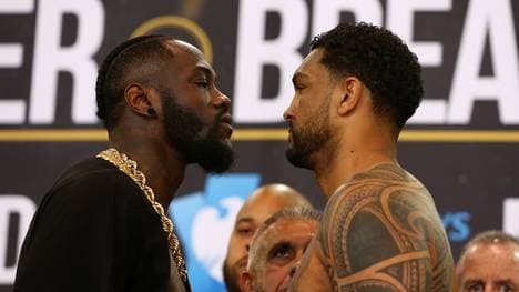 Deontay Wilder (l.) und Dominic Breazeale kämpfen um den WBC-Titel