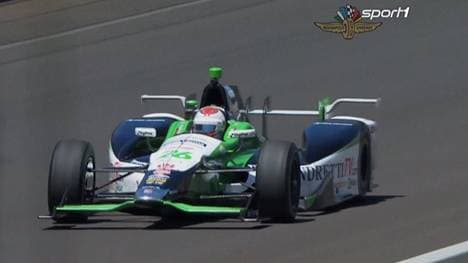 Carlos Munoz beim Training vor Indy 500