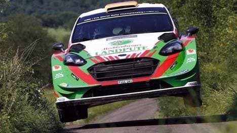 Armin Kremer fuhr am Montag die ersten Kilometer im Ford Fiesta WRC 2017