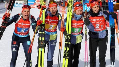 Vanessa Voigt, Sophia Schneider, Janina Hettich-Walz und Hanna Kebinger (v.r.n.l.) sind für die Heim-WM nominiert