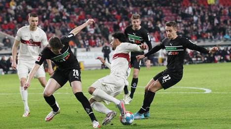 Der VfB setzte sich gegen Gladbach mit 3:2 durch
