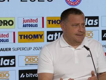Nach seinen beiden Anfällen ist Jamal Musiala mit der Diagnose neurologischer Absencen an die Öffentlichkeit gegangen. Vor dem Franz-Beckenbauer-Supercup erklärt Max Eberl, dass der Verein bereits länger von der Erkrankung wusste.