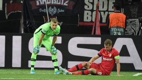 Lukas Hradecky leistete sich gegen Lokomotive Moskau einen fatalen Fehlpass