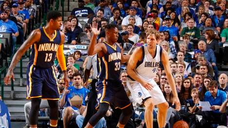 Dirk Nowitzki zeigte gegen die Indiana Pacers eine starke Leistung