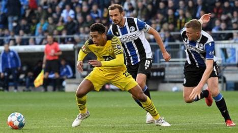 Das Hinspiel in Bielefeld entschied der BVB um Jude Bellingham mit 3:1 für sich