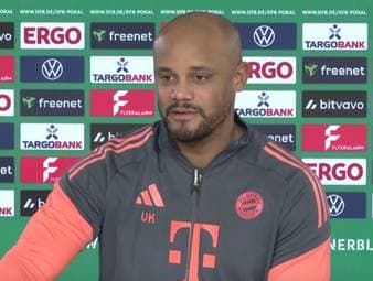Der Übersteiger-Fail von Lennart Karl im Spiel gegen Hoffenheim ging im Netz viral. Für Vincent Kompany kein Grund, seinen Youngster zu tadeln.