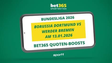 bet365 Wett Boosts für Dortmund vs Werder Bremen 