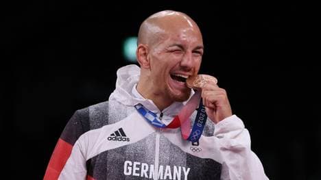 Der dreimalige Ringer-Weltmeister Frank Stäbler