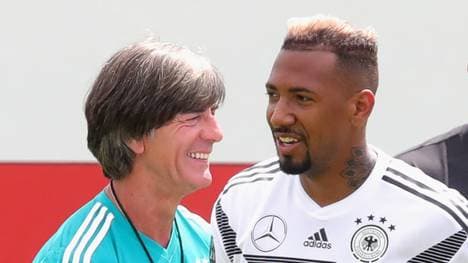 Jerome Boateng will mit Bundestrainer Joachim Löw den WM-Titel erfolgreich verteidigen