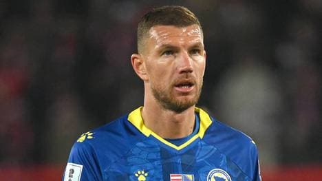 Edin Dzeko im Trikot der Nationalmannschaft