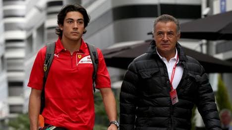 Jean Alesi (r) unterstützt die Karriere seines Sohnes Giuliano, so gut er kann