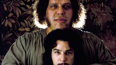 André the Giant (oben) spielte eine legendäre Rolle in "Die Braut des Prinzen"