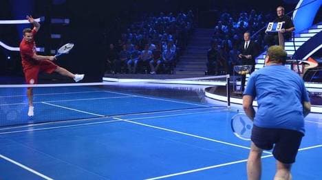 Lukas Podolski bei Schlag den Star