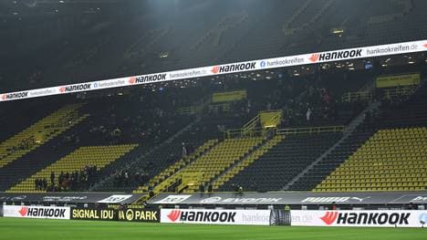 Die Westtribüne im Signal Iduna Park war zuletzt wenn dann nur spärlich besetzt