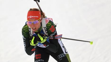 Laura Dahlmeier sichert der DSV-Staffel den Sieg in Ruhpolding