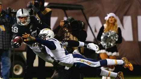 Die Oakland Riders setzten sich gegen die San Diego Chargers durch