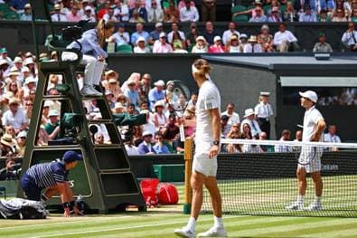 Ganz seltene Szene bei Zverev-Match