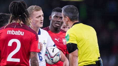 Auf Schiedsrichter Slavko Vincic waren die Nordiren nicht gut zu sprechen 