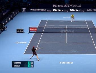 Irregulärer Schlag? Hier hat Sinner Dusel