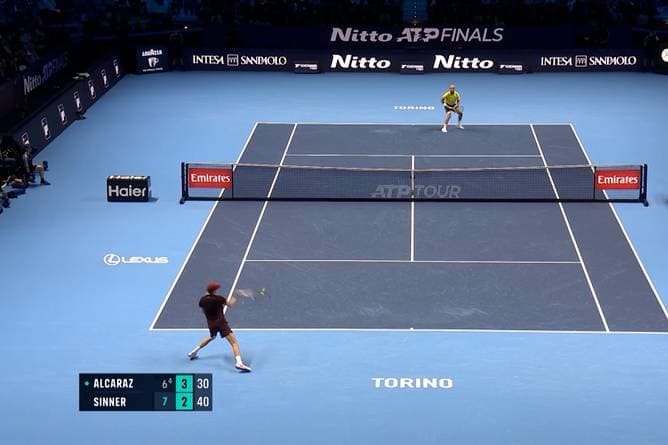 Irregulärer Schlag? Hier hat Sinner Dusel