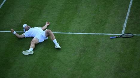 Fery auf dem Wimbledon-Rasen