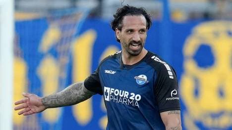 Darf der SCP (im Bild: Adriano Grimaldi) im Paderborn Düsseldorf Tipp weiter vom Aufstieg träumen? 