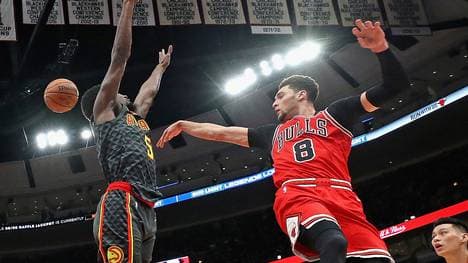 Zach LaVine (r.) war in einem epischen Overtime-Thriller Topscorer der Chicago Bulls