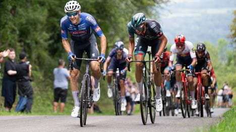 Nils Politt (r.) wurde in diesem Jahr Neunter